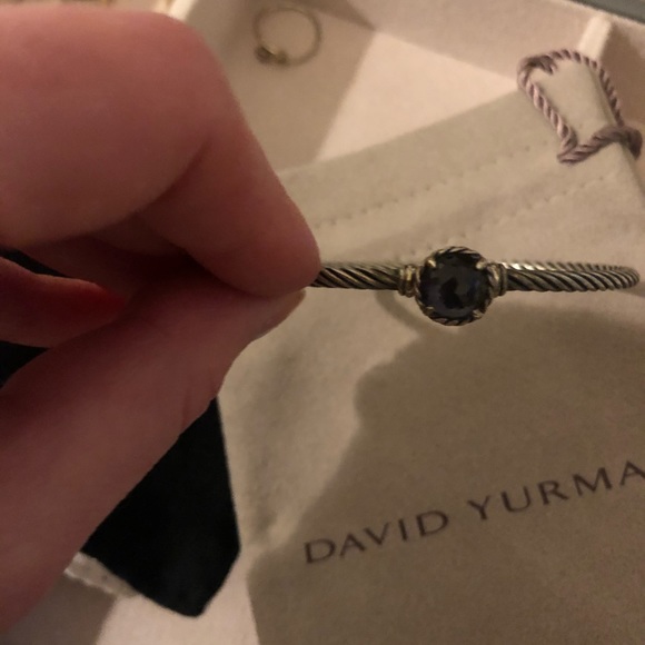 David Yurman Chatelaine Bracelet Amethest Hematite - Picture 5 of 5